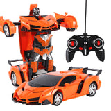 2 in 1 Electric RC Car Transformation Robots Children Boys Toys Outdoor Remote Control Sports Deformation Car Robots Model Toy