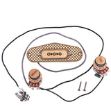 Set Guitar Pickup of Wood 3-String Humbucker Pickups for Cigar Box Guitars