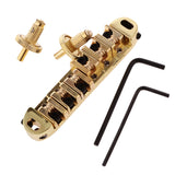 BRASS ROLLER SADDLE BRIDGE FOR ELECTRIC GUITAR
