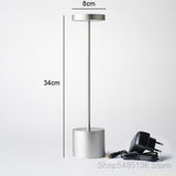 LED Bar Table Lamps Modern Restaurant Dinner Stand Light Fixtures Chargeable Portable Battery Desk Lamp Dining Room Home Decor