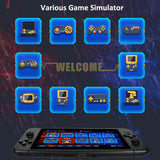PowKiddy Video Game Console Handheld Game Player Dual Joystick Built-in 3500 Games 7-inch Screen Music Video Player