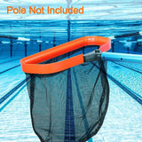 Pool Skimmer Net,17inch Swimming Pool Cleaning Tool Leaf Rake Fine Mesh Deep Bag, Fits Standard Swimming Pool Pole