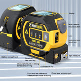 3-in-1 Laser Rangefinder 5m Tape Ruler Infrared Smart Electronic Ruler Laser Cross Line Marker Digital Distance Meter 40m/60m