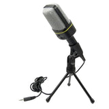 Microphone Condenser Microphones With Tripod And 3.5mm Audio Cable For Computer Desktop Gaming Net Meeting Podcasting