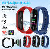M3 Plus Smart Band Fitness Tracker Watch Sport Bracelet Heart Rate Blood Pressure Smartband Monitor Health Wristband Hot Sale
