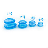 4Pcs Silicone Cupping Anti Cellulite Weight Loss Meridian Health Care Body Massage High Transparent Vacuum Cupping Device