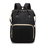 Fashion Portable Folding Crib Diaper Bag Multi-Function Large Capacity Baby Backpack Diaper Bag Baby Stroller Organizer Bag