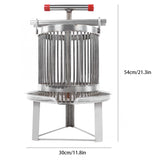 Stainless Steel Household Manual Honey Press Wax Presser Pressing Tool Beekeeping Accessories Wine Press Fruit Press