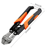 8-inch Steel Bolt Cutter for Soft Iron Wire Injection Molding Flash for Electronic Circuit Welding and Trimming