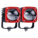 2" HD Glass Led Work Light 6000K White 3500K Amber Driving Fog Lights High / Low Beam Spotlight Car Off Road Motorcycle 12V 24V