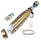 Hidden Safe Diversion Water Bottle Can Safe Stainless Steel Tumbler with Hiding Spot for Money Keys Cash Jewelry Storage Box