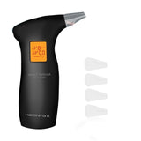 LCD Display Digital Alcohol Tester with5pcs Mouthpieces , Police Alert Breath Alcohol Tester Device Breathalyz Analyzer Detector