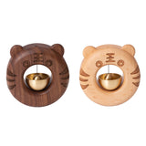 Tiger-Shaped Bell Doorbell Ornaments Decorative Doorbell Wind Chimes Fridge Personalized Gift Cute Room Decor