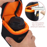 7mm Thick Padded Camera Lens Bag Shockproof Durable Soft Camera Lens Protective Pouch Bag Case for DSLR Camera Lens
