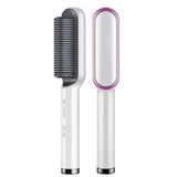 Hair Straightener Brush Heat Comb Hair Straightening Iron Adjustable Temperature Settings Anti Scalding Professional Hair Salon