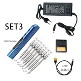 SQ001 Mini Smart Portable adjustable temperature 65W soldering station electric soldering iron with DC power and TS100 iron tips