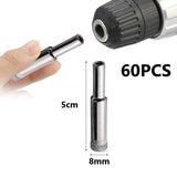 60Pcs Diamond Drill Bit, 8Mm Diamond Coated Tip Hole Hollow Core Drill Bits Cutter For Glass Ceramics Porcelain Tile