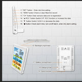 Wireless Home Weather Station Hygrometer Thermometer Digital Moon Phase Alarm Clock Colorful Barometer Thermohygrometer