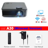 Salange LED Mini Projector A30 Support 1080P Full HD HDMI-Compatible USB Video Audio Portable Home Media Video Player Beamer