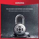 Security Ip65 Waterproof Smart Digital Zinc Alloy Smart Padlock Fingerprint Keyless Door Lock