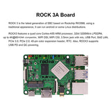 ROCK3 Model A Card Computer SBC Motherboard Module Based On RK3568 Cortex-A55 2GB RAM Development Board With EMMC