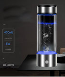 430ml Hydrogen Rich Water Bottle lonizer Alkaline Generator Portable Healthy Cup USB Rechargeable Anti-Aging Hydrogen Water