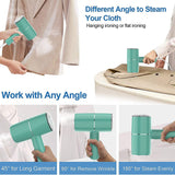 Steamer for Clothes Steamer 20S Fast Heat Portable Handheld Steamer 210ML Tank Powerful Proof Wrinkle Remover,EU Plug