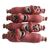 Interactive Dog Squeaky Toys Soft Teeth Cleaning Funny Chew Toy Rubber Fetch Play Sausage Toy Product For Pets Dogs Accessories