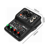 Sound Card Audio Mixer Sound Board for Studio Singing Computer DJ Audio Mixer Compatible with Mainstream Audio Software