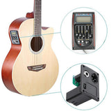 LC-5 5 Bands Acoustic Guitar Piezo Pickup EQ Equalizer System Pickup Preamp Amplifier With LCD Tuner Piezo Pickup