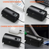 Outdoor Shower Portable Electric Shower Pump Waterproof with 2-Level Water Flow for Camping Hiking Travel Beach Pet Watering
