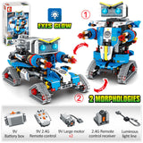 NEW City RC Robot Transformation Racing Car Building Blocks Creator Remote Control Robot Weapon Bricks Toys For Children