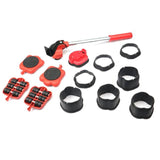13-piece Set Furniture Moving Set Roller Slider With Lifting Lever & Extension Heavy Stuffs Transport Mover Tool Easily Carrier