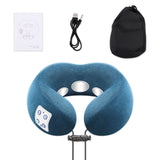 Rechargeable Massage Pillow with Heat Neck Massager Shoulder Massage Massagem Cervical Vertebra Massagers Home Travel Relax