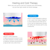 Ultrasonic Cryotherapy Hot Cold Hammer Facial Lifting Shrink Pore Massager Face LED Photon Acne Treatment Beauty Care Machine