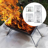 Outdoor Camping Fireproof Mat Grill Stove Mat Portable Temperature Resistant Mat Fire Retardant Blanket for Barbecue Picnic