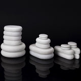 12pcs Spa Energy Stone Cold And Hot Compress Essential Oil Comfortable Health Care Crude Massage Stone