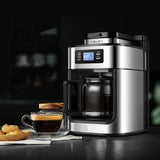2 In1 Drip Coffee Maker Automatic Coffee Machine With Grinder  Espresso Machine American Coffee Maker With Coffee Bean Grinder