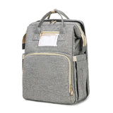 Baby Diaper Bag Foldable Bed Backpack Mommy Bag Stroller Nappy Bag Large Capacity Nursing Bag Changing Diaper Mat Bag Baby Care