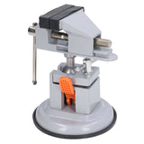 Bench Vise Mini Bench Vise 360 Degree Universal Rotating Square Workbench Clamp with Suction Cup Base Work Bench Clamp