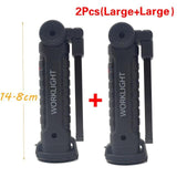 USB Rechargeable Flashlight Magnetic 5 Modes COB Led Work Light  Waterproof Torch for Car Repair