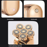 6 In 1 Rechargeable Electric Shaver 6 Floating Heads Bald Shaver USB Rechargeable Hair Clipper Razor Machine For Men
