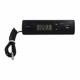 DS-1 Digital Thermometer LCD Display Auto Car Indoor/Outdoor Thermometer Clock Gauge Meter C/F Switch With 1.5M Probe 40% Off