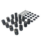 64 Pieces Valve Springs Kit with Steel Retainers HD Locks for  Sbc 327 350 400 Replacement Parts  Matching Auto Engines