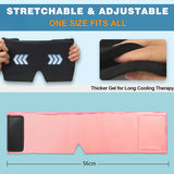 Upgrade Headache&amp; Migraine Relief Ice Hat Adjustable Migraine Ice Head Wrap Flexible Gel Cold Compress Pack for Tension Headache