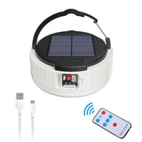 USB Solar Camping Light With Remote Control Hanging Waterproof Tent Light Outdoor Lamp For Camping Hiking Emergency Outdoor Tool