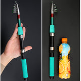 GHOTDA Hard Telescopic Fishing Rod Portable Boat Rock Fishing Rod