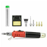 Gas Soldering Iron Kit Set Cordless Auto Ignition Butane Gas Soldering Iron Kit Ignite Welding Torch Tool for Electric Repair