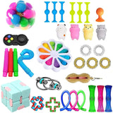 TOP Popits Children Fidget Toys Fidget Toys Set 30 Pack Sensory Toys Set Toys For Reducing The Stress And Anxiet simple dimple
