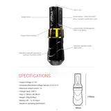 Brand New FLUX MAX Tattoo Pen Machine Gun With Rechargeable Wireless Battery Power For Body Art Supply